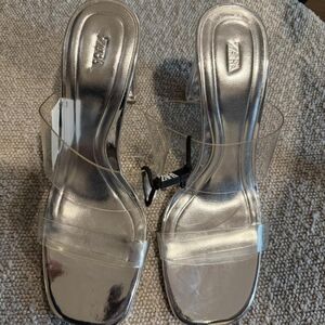 Zara Silver Women's Heeled